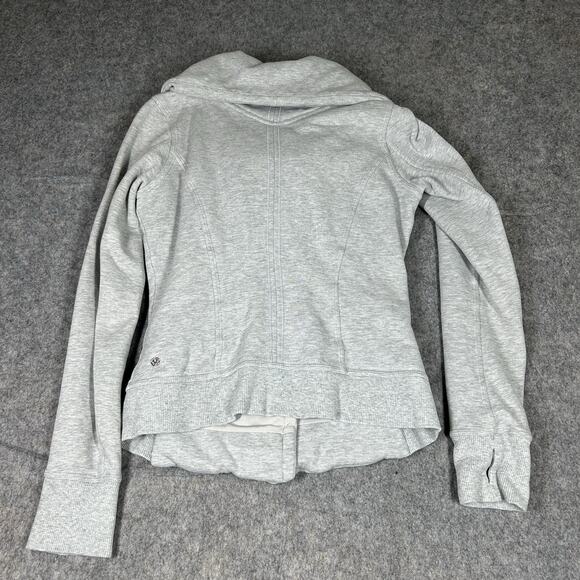 Lululemon Karmacollected Jacket Women’s 4 Heathered Light Grey Full Zip - Picture 6 of 9